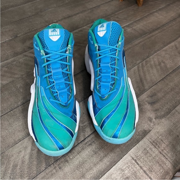 Adidas Kobe Bryant Real Deal Turquoise Sneakers Sz 13 - Picture 3 of 5